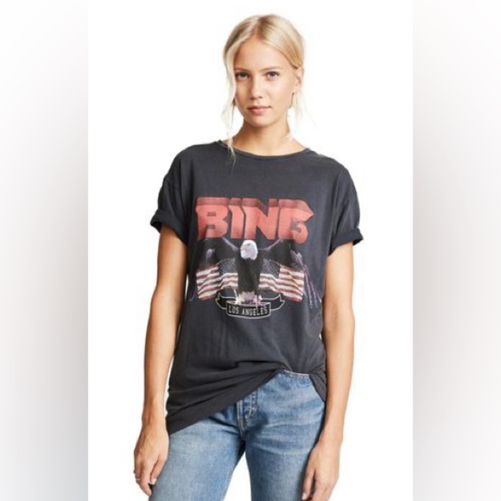 Anine Bing Vintage Bing Cotton-Jersey T-Shirt - Picture 1 of 10